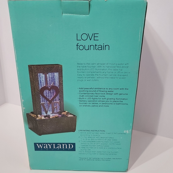 Brand New In Box Wayland Love Fountain - Picture 4 of 8
